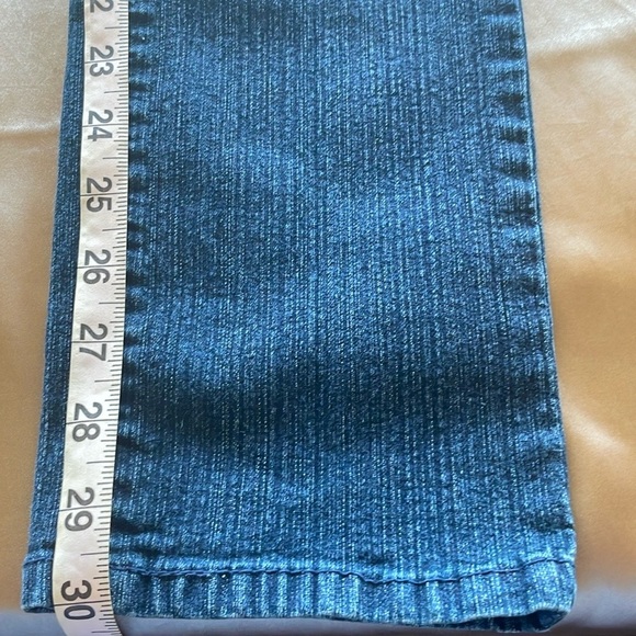 Fashion Nova VSX Straight Leg Jeans Dark Wash Embellished Pocket Jeans Size 4 - Picture 5 of 10